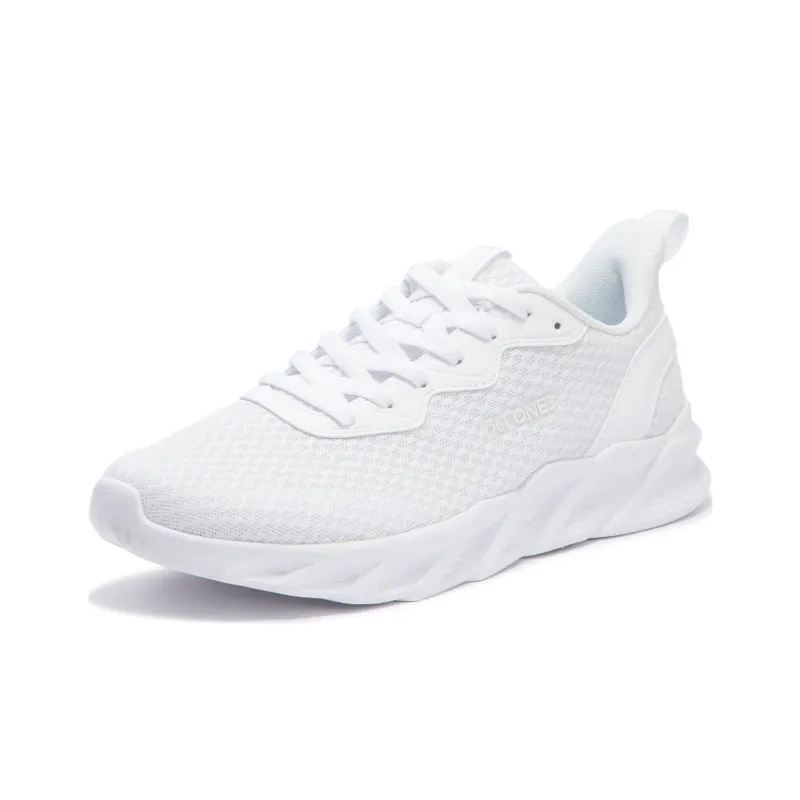 361° Cushioning Wear Resistant Low Top Casual Running Shoes Men's White-2