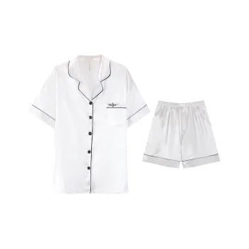 Qiao Ni Tong Pajama Set Women's Moon White