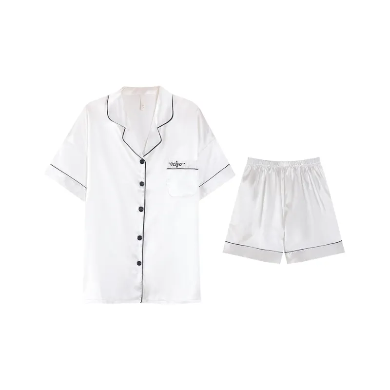 Qiao Ni Tong Pajama Set Women's Moon White-0