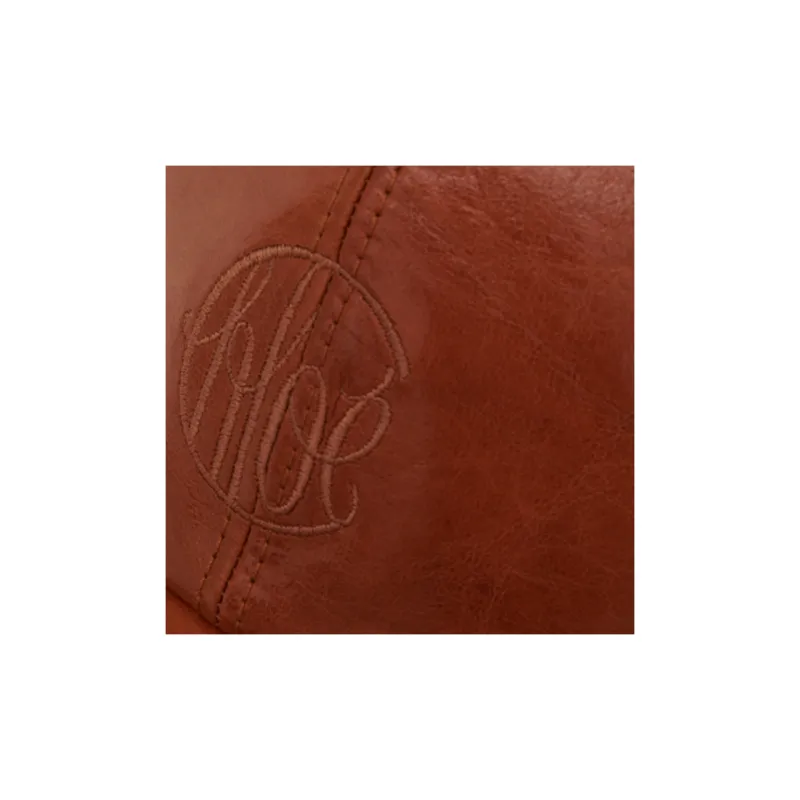 Chloe Cotton, Polyester, Buffalo Leather, Viscose Baseball Caps Women's Brown-2
