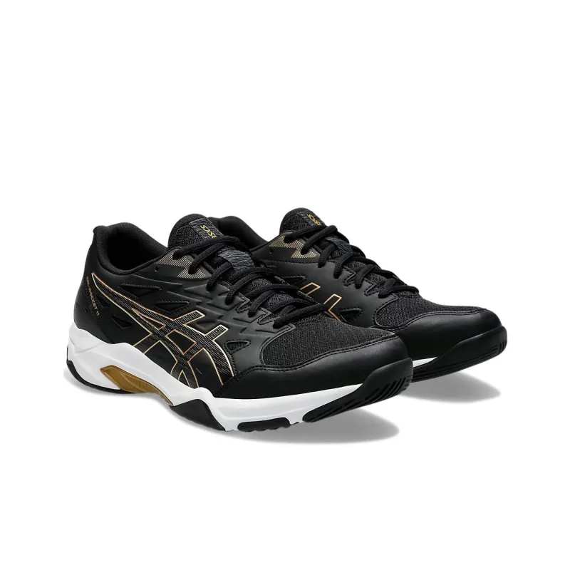 Asics Gel Rocket 11 Black Pure Gold-2