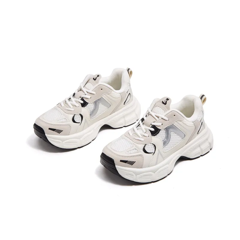 FOXER Slip Resistant, Abrasion Resistant, Breathable, Height Increasing Coverage Low Top Chunky Sneakers Women's-4