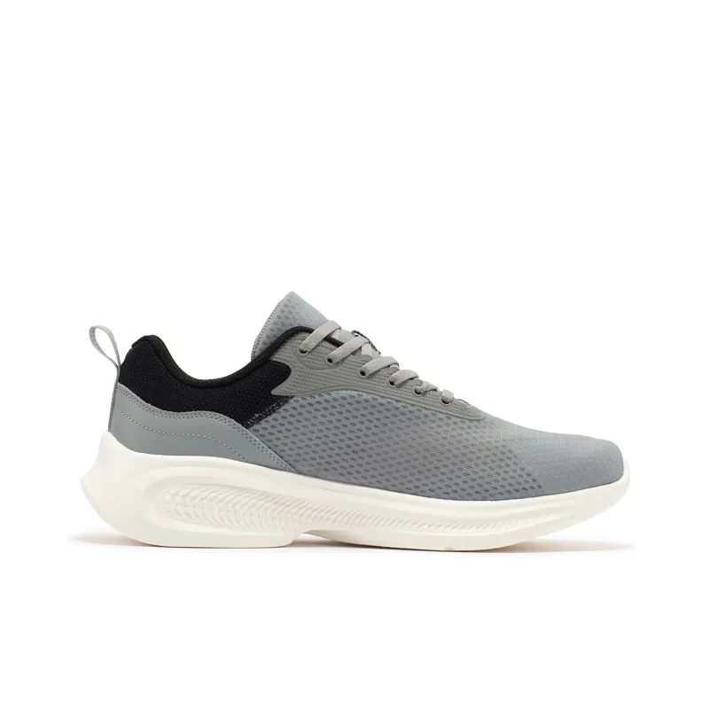 361° Cushioned Anti Slip Wear Resistant Breathable Lightweight Low Top Casual Running Shoes Men's Gray Black-1