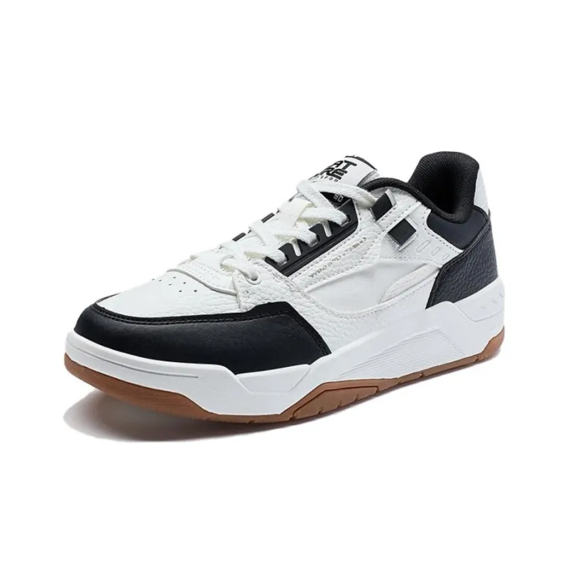 XTEP New Dawn Lightweight Low Top Skateboard Shoes Women's White Black-1
