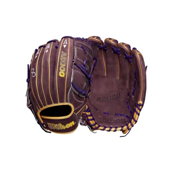 Wilson Baseball Gloves Pitching Glove PU Polyurethane Unisex Purple Umber
