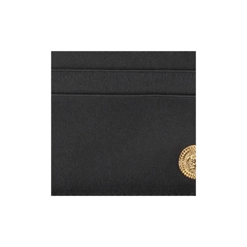 VERSACE Leather Wallet Men's Black-2
