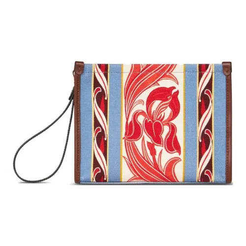 ETRO Abstract-print Canvas Clutch Bag