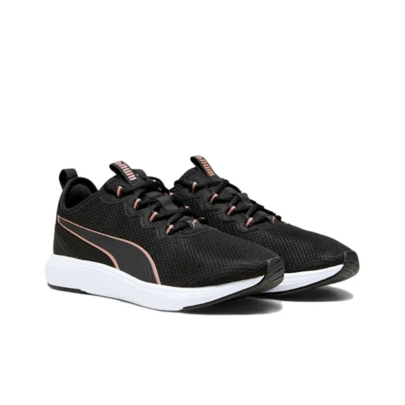 PUMA Softride Cruise 2 Cushioning Anti-Slip And Wear-Resistant Low-Top Casual Running Shoes Men's Black Orange-3