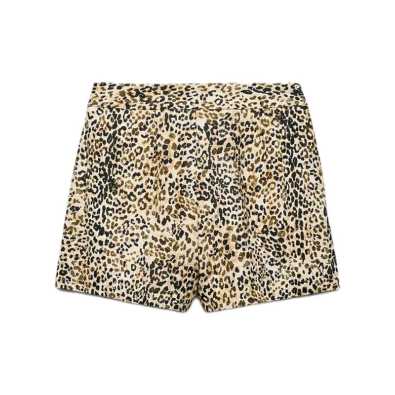 ZARA Casual Shorts Women's Leopard Print-1