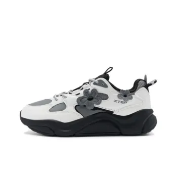 China Post x XTEP Spring Festival Collection Mi Fan TD Slip-Resistant Low-Top Casual Shoes Women's White Gray Black