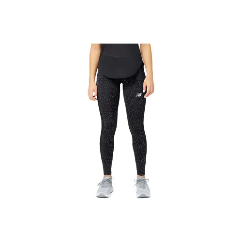 New Balance Reflective Print Accelerate Leggings Women's Black