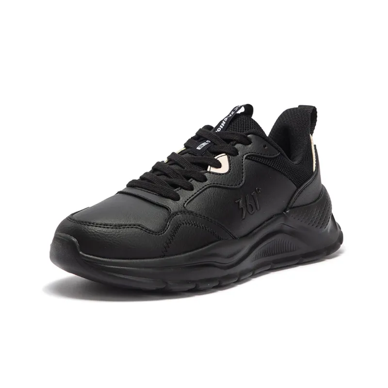 361° Anti Slip Wear Resistant Low Top Casual Running Shoes Women's Black-1