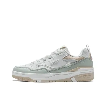 XTEP New Dawn Anti-Slip Wear-Resistant Low-Top Skateboard Shoes Women's Green White