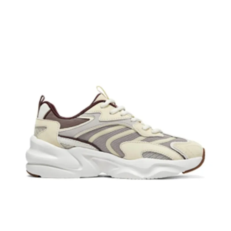 Skechers DLITES Anti Slip Wear Resistant Low Top Casual Running Shoes Women's Beige Brown-1