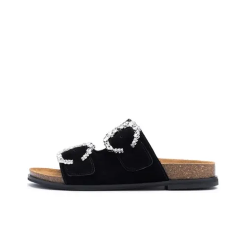 Satchi Slide Slippers Women's Black