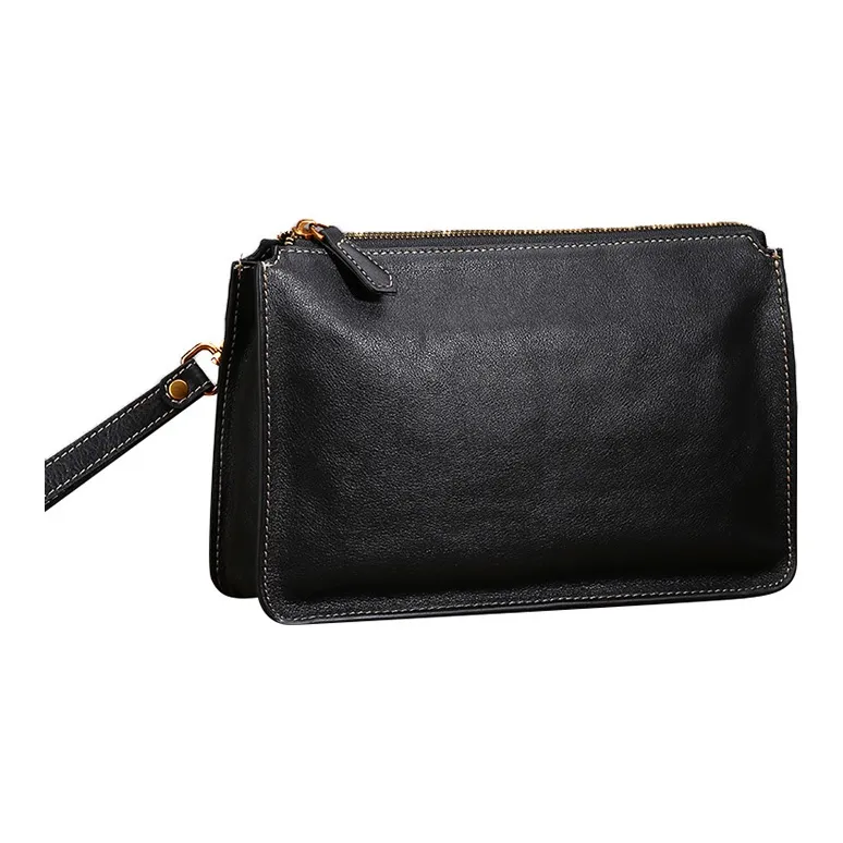 DOSRFINI Genuine Leather Clutch Regular Men's Black-0