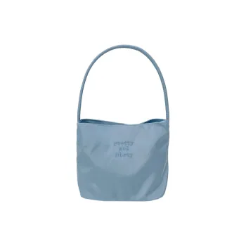 BALANG Nylon Shoulder Bag Small Size Women's Black/Ecru/Blue/Pink