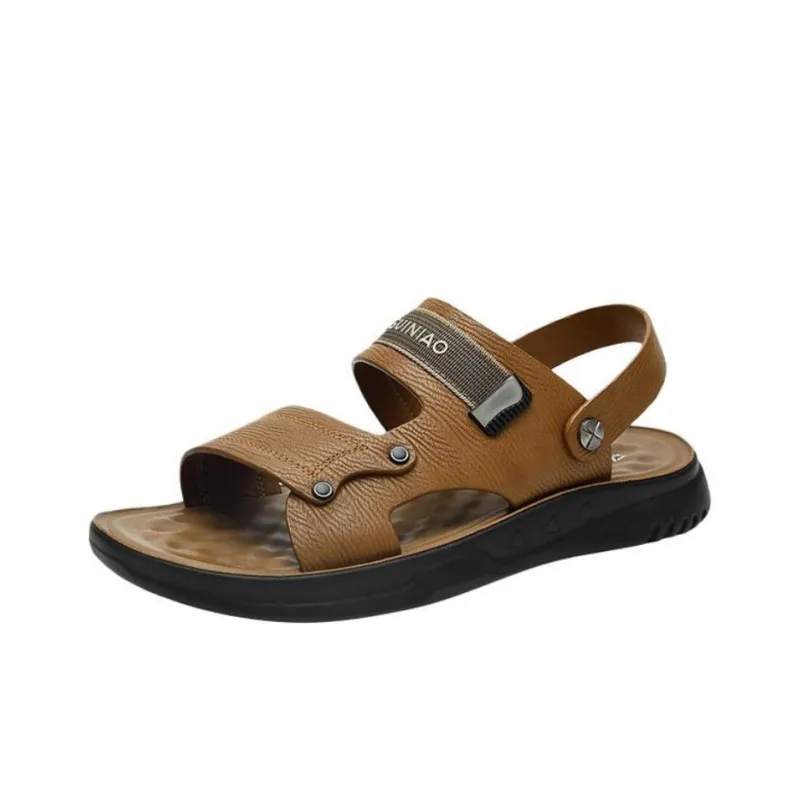 Rich birds Beach Sandals Men Brown/Khaki-4