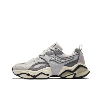 Saucony Low Top Running Shoes Unisex Gray Silver