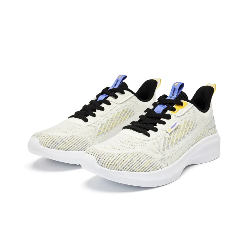 QIAODAN Durable Breathable Low Top Running Shoes Men's Yellow-2