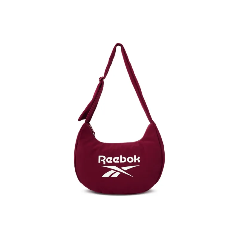 Reebok Fabric Crescent Moon Bag Shoulder Bag Medium Size Unisex Burgundy/Apricot/Matcha/Fuchsia/Black-5