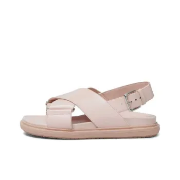 MARNI Logo Embossed Buckled Sandals Women's