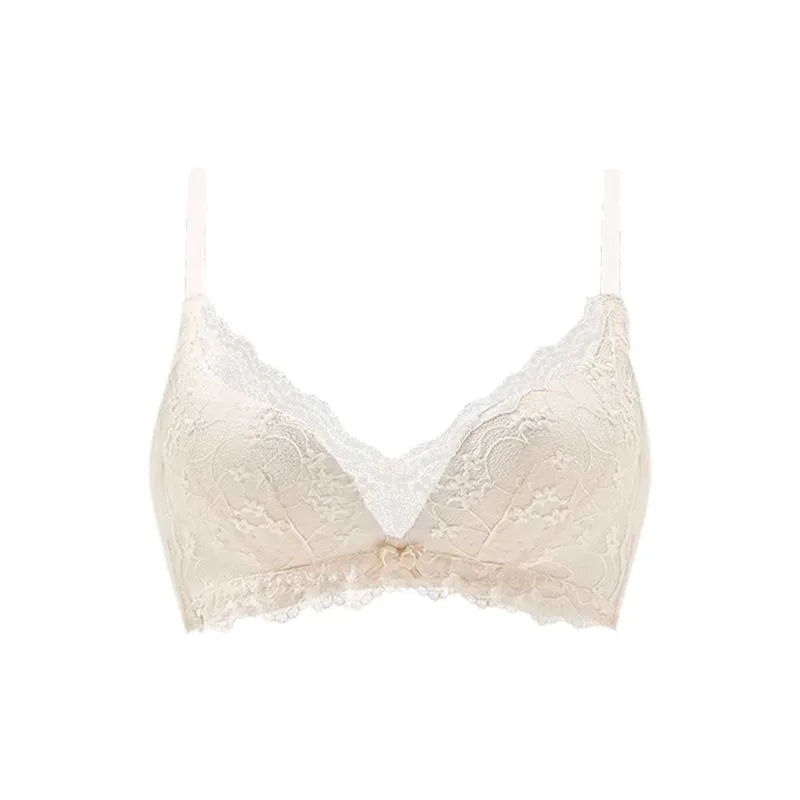 Flowers In Water Bra Women's Champagne-0