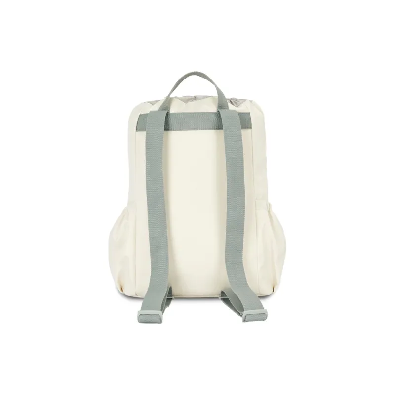 Reebok Fabric Casual Drawstring Backpack Medium Size Women's Cream White/Light Pink/Matcha Green-2