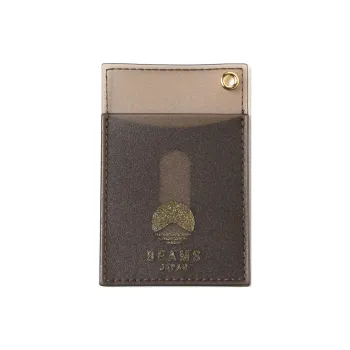 Beams MISTY LAYER Collaboration PVC Card Holder Men's Pink/Blue/Brown