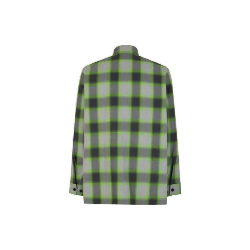 Givenchy Checked Long Sleeved Shirt-1