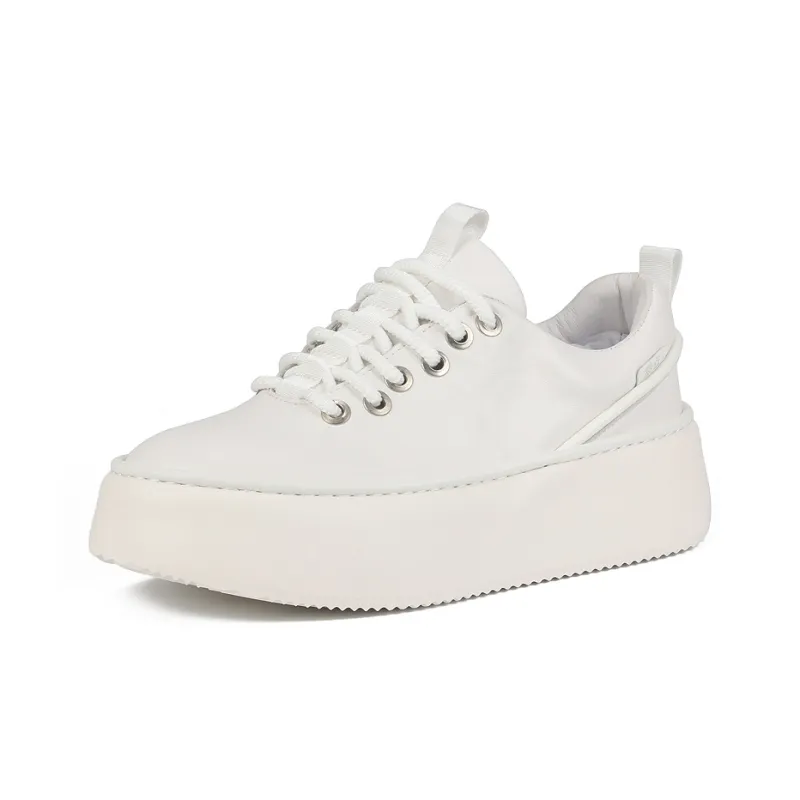 Thai Points Anti Slip And Wear Resistant Height Increasing Low Top Skateboard Shoes Men's White-1