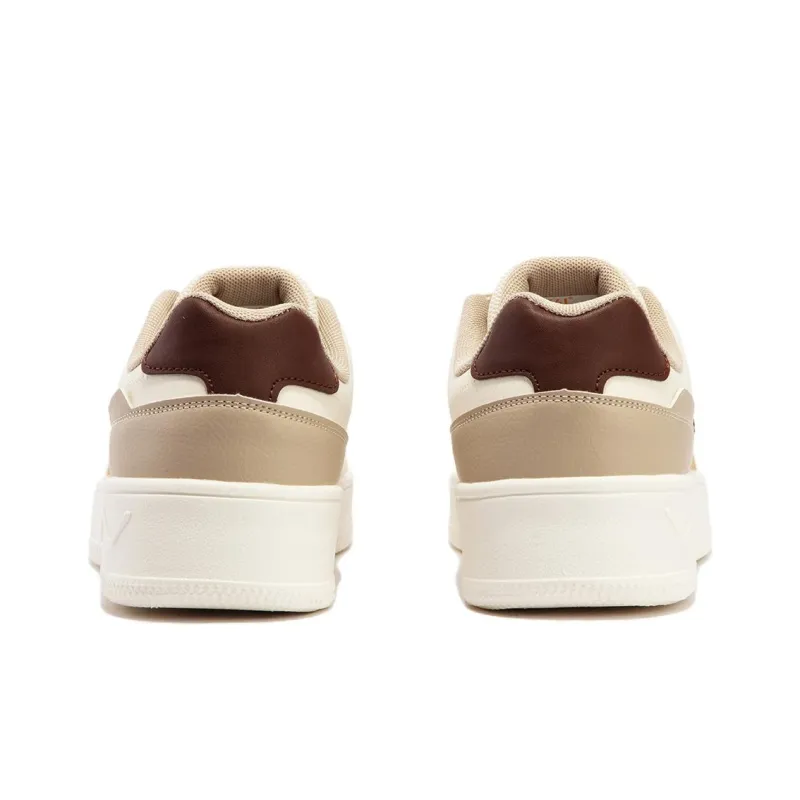 361° Slip-Resistant Cushioning Low-Top Skateboard Shoes Men's Beige Umber Yellow-5