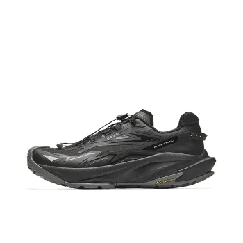 Anta Tracking Cushioning, Abrasion Resistant, Waterproof, And Breathable Low Top Casual Running Shoes Men's Basic Black