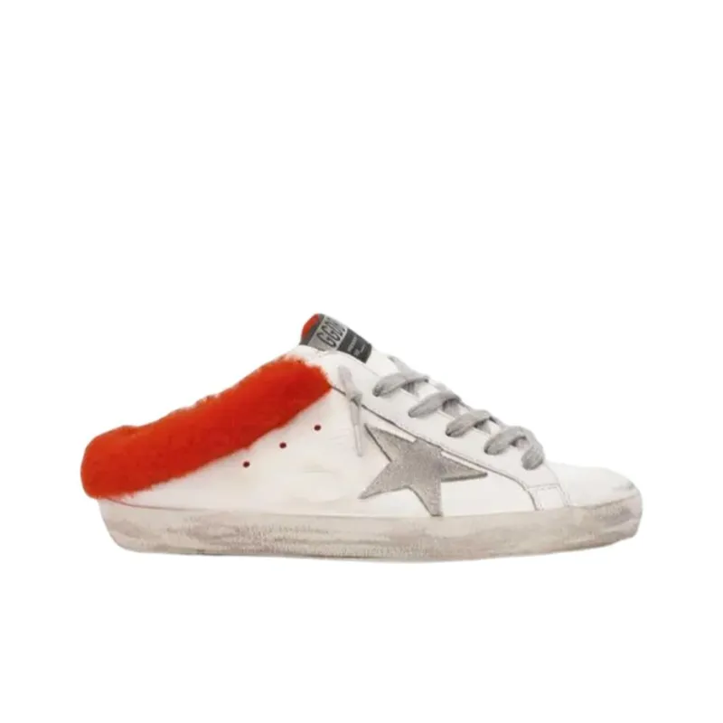 Golden Goose Super Star Sabot Stylish Skateboarding Shoes Women's White-1