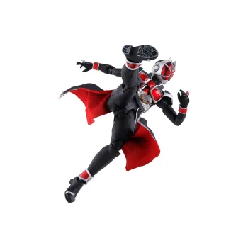 BANDAI SHF Real Bone Carving, Kamen Rider Wizard, Flame Shape 10th Anniversary Edition Action Figures Small Size