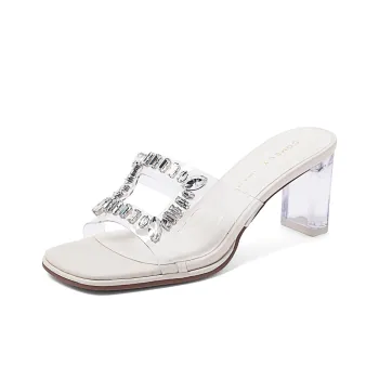 COMELY Rubber Sole Slip Resistant Slide Slippers Women's