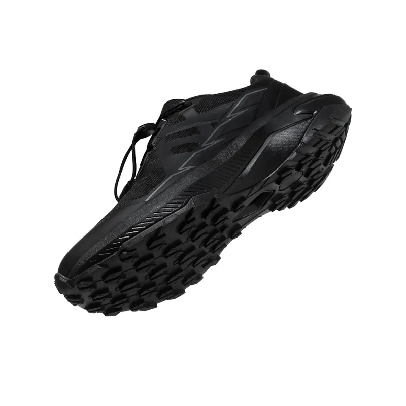 GESENLANG Cushioned Slip Resistant Breathable Lightweight Low Top Casual Running Shoes Men's Black-4