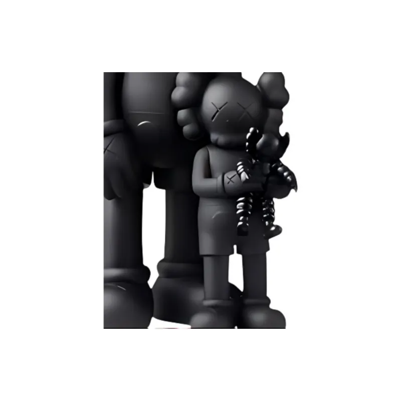 KAWS TOKYO FIRST FAMILY Black Trendy Figures 34cm-1
