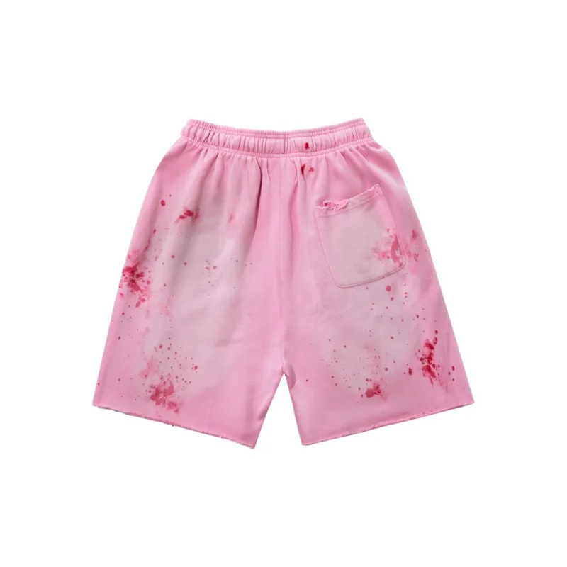 SSSAINT LOUIS Casual Shorts Unisex Pink-1