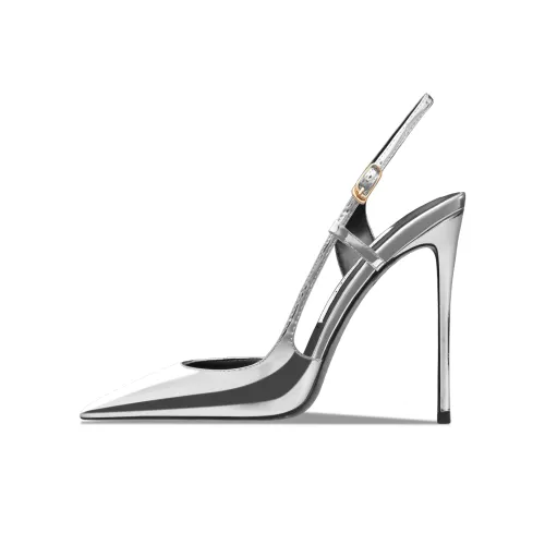 Suyymakk Strap Sandals 10cm Women's Silver