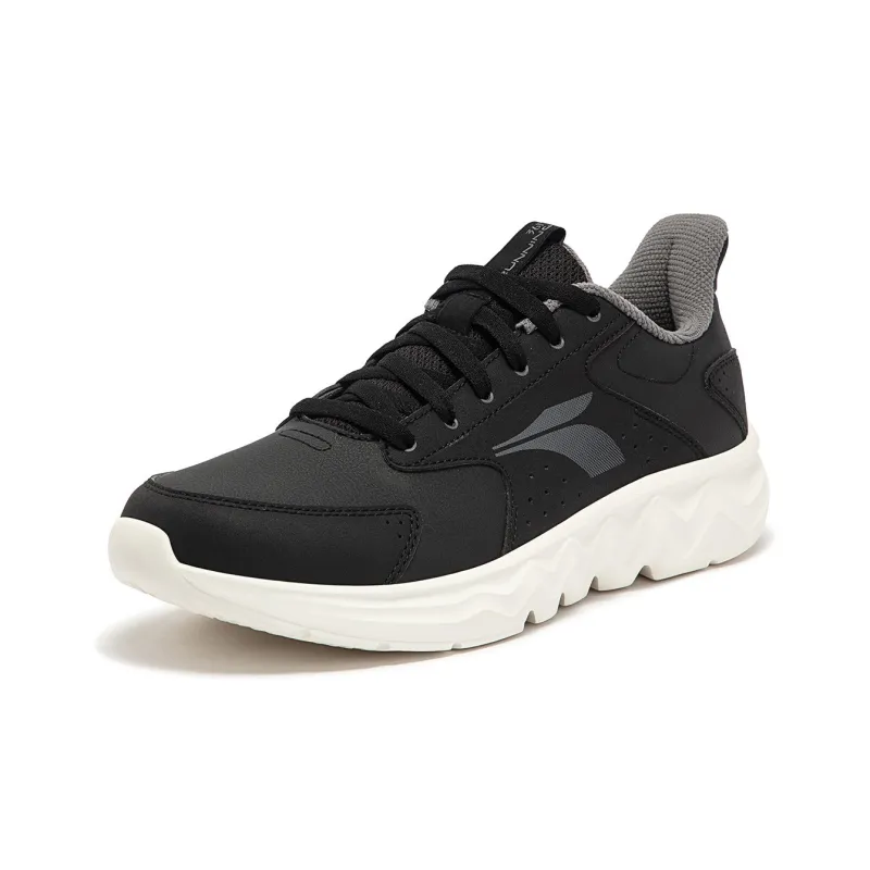 361° Cushioning Wear-Resistant Low-Top Casual Running Shoes Men's Black Gray-2