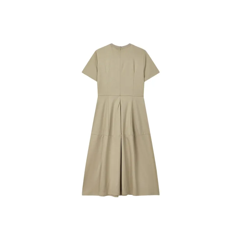 FILA Short Sleeved Dresses Women's Light Chocolates-1
