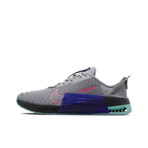 Nike Metcon 9 Anti Slip Wear Resistant Low Top Training Shoes Men's Gray Pink