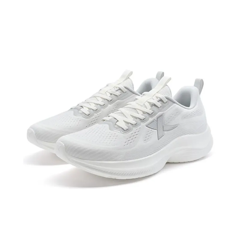 XTEP Cushioning Abrasion Resistant Lightweight Low Top Running Shoes Men's White Gray-1