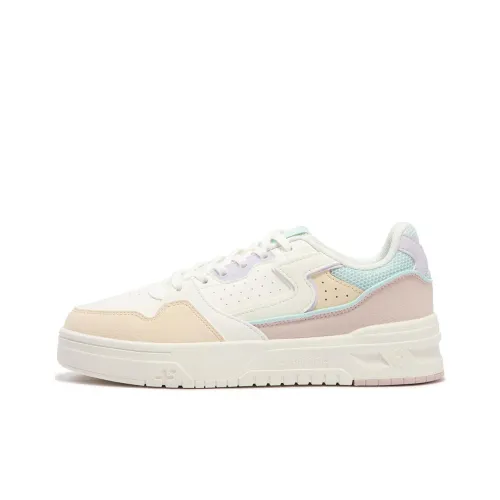 361° Slip-Resistant Cushioning Wear-Resistant Low-Top Skateboard Shoes Women's White Pink