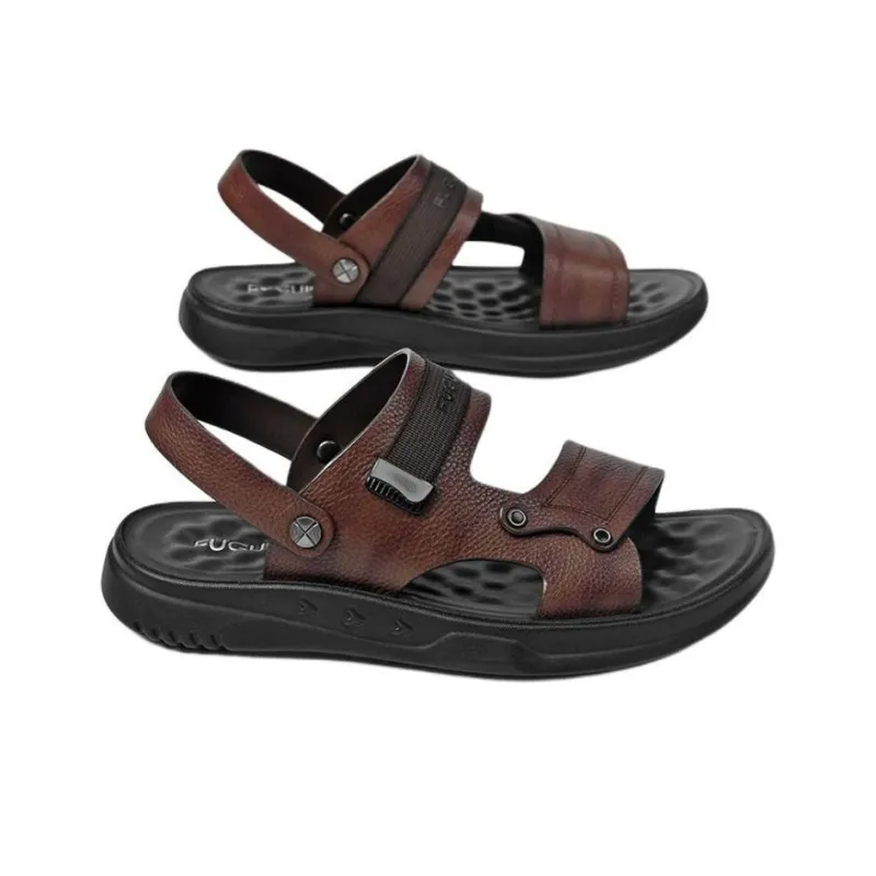 Rich birds Beach Sandals Men Brown/Khaki-1