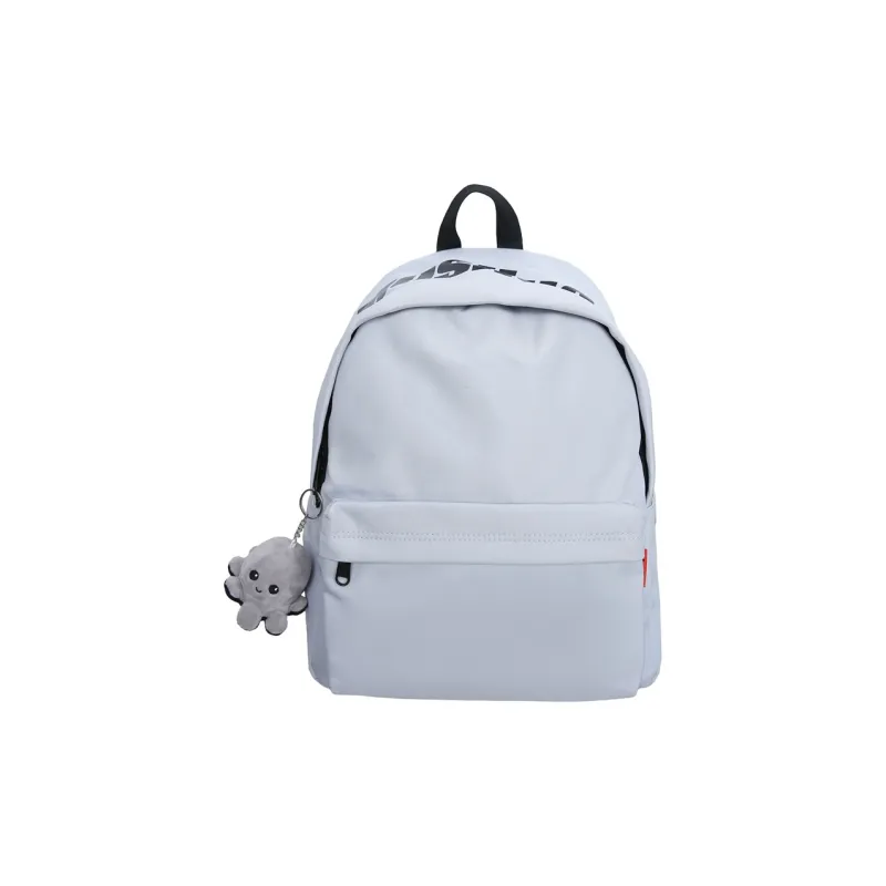 Deli Bear Nylon Backpack Unisex Black/White/Light Blue/Red/Yellow Brown-24