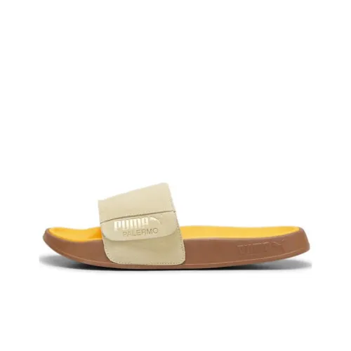 PUMA Leadcat 2.0 Palermo Foil Slides 'Creamy Vanilla PUMA Gold Tangerine Gum'