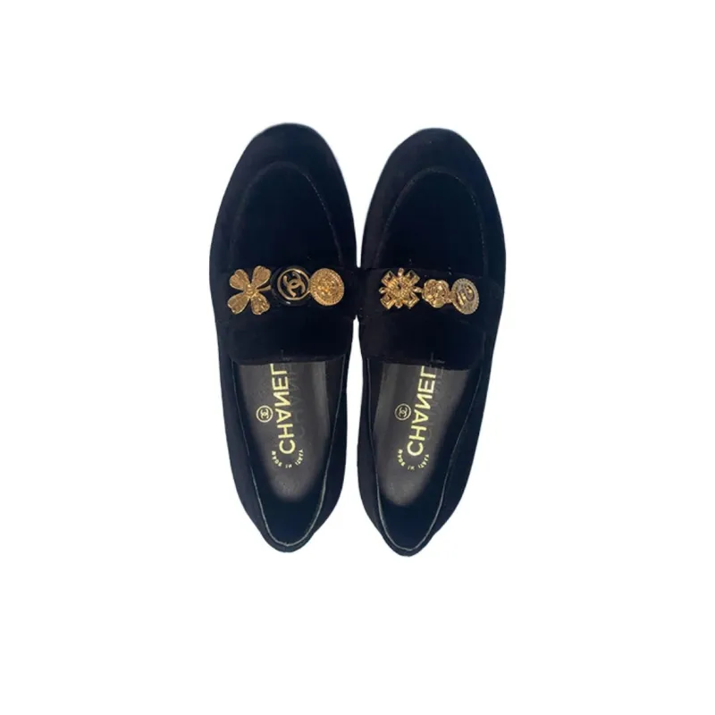 CHANEL Loafers Women's Black-3