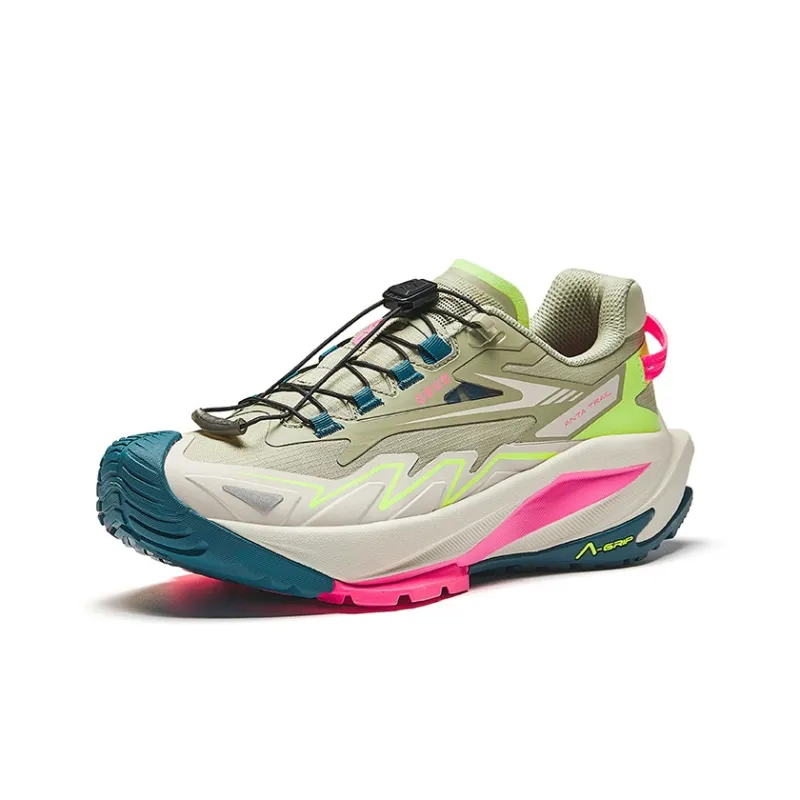 Anta Waterproof Low Top Running Shoes Women's Washed Green-1